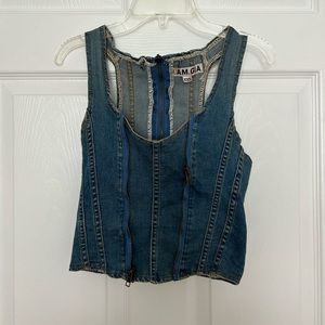 I.AM.GIA Denim corset top